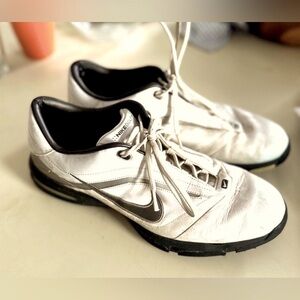 Nike White and Black Golf Sneakers